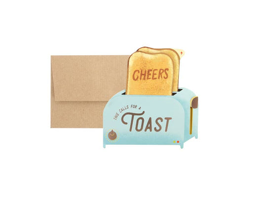 Toaster / Cheers Pop-Up Greeting Card