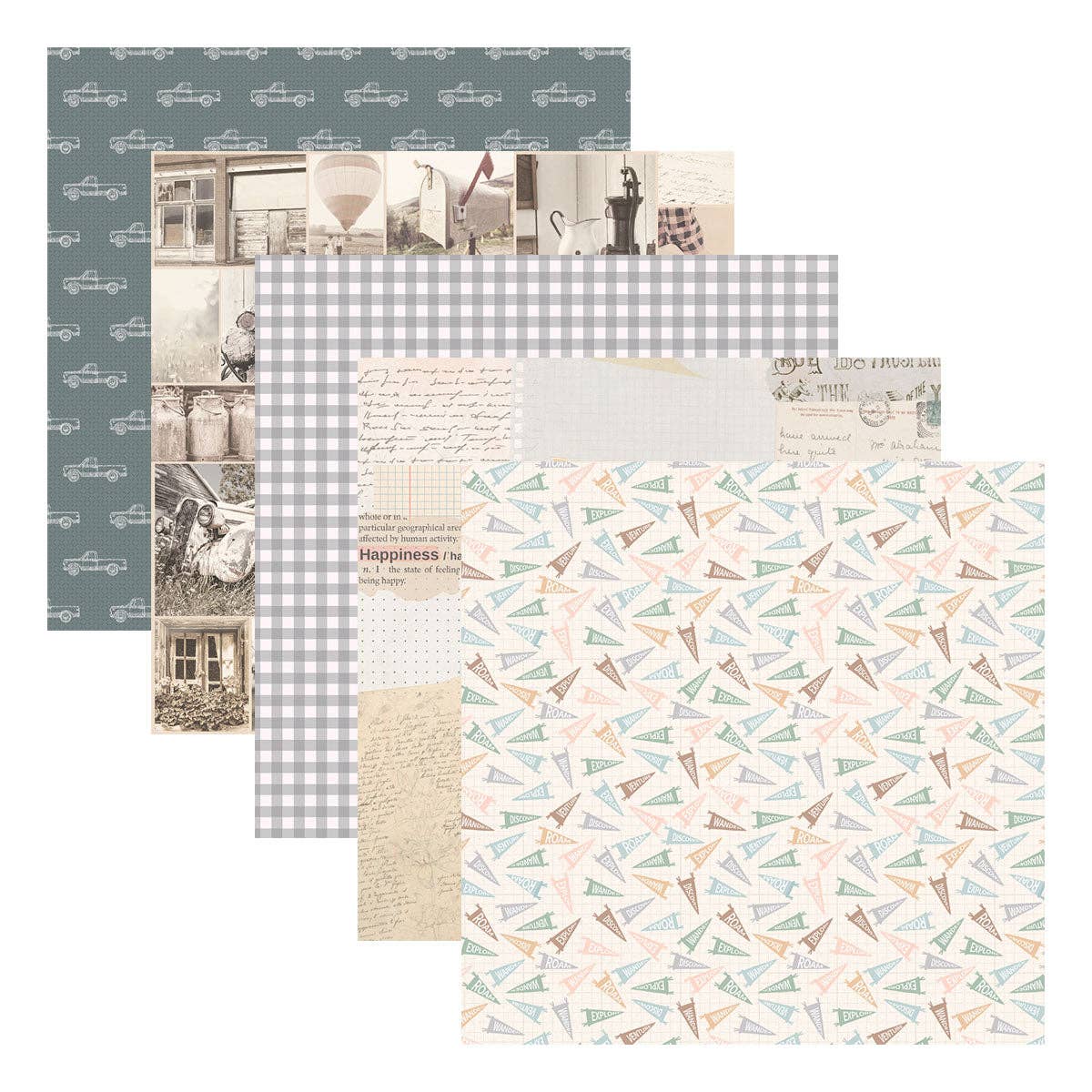 Rosie's Studio Clementine 12" x 12" Designer Paper Pack