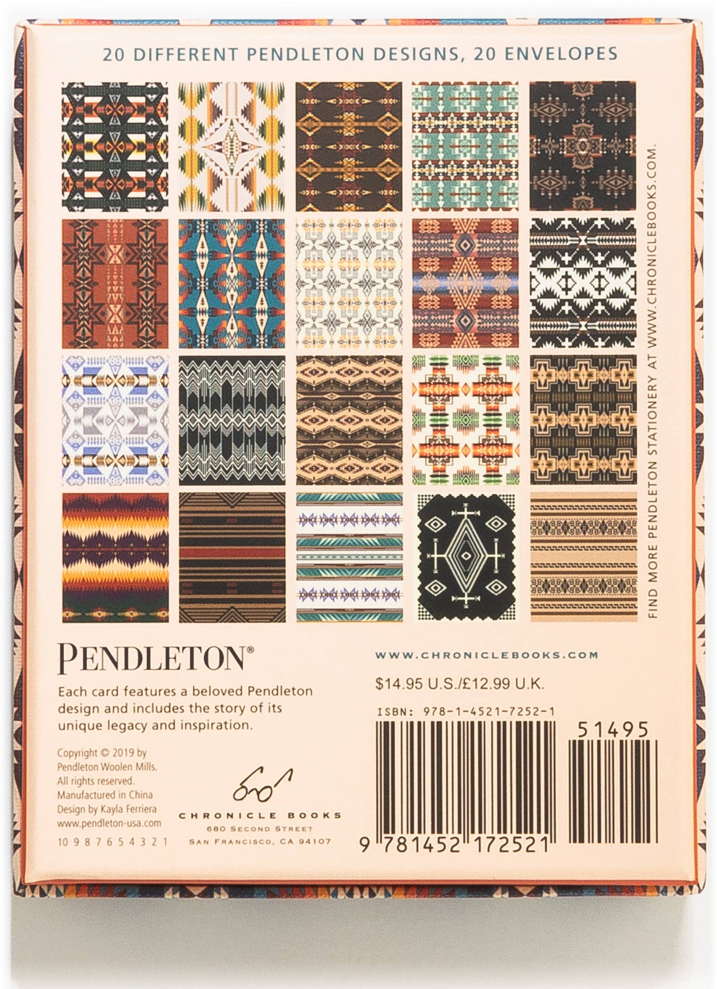 The Art of Pendleton Notes | Set of 20 Blank Note Cards