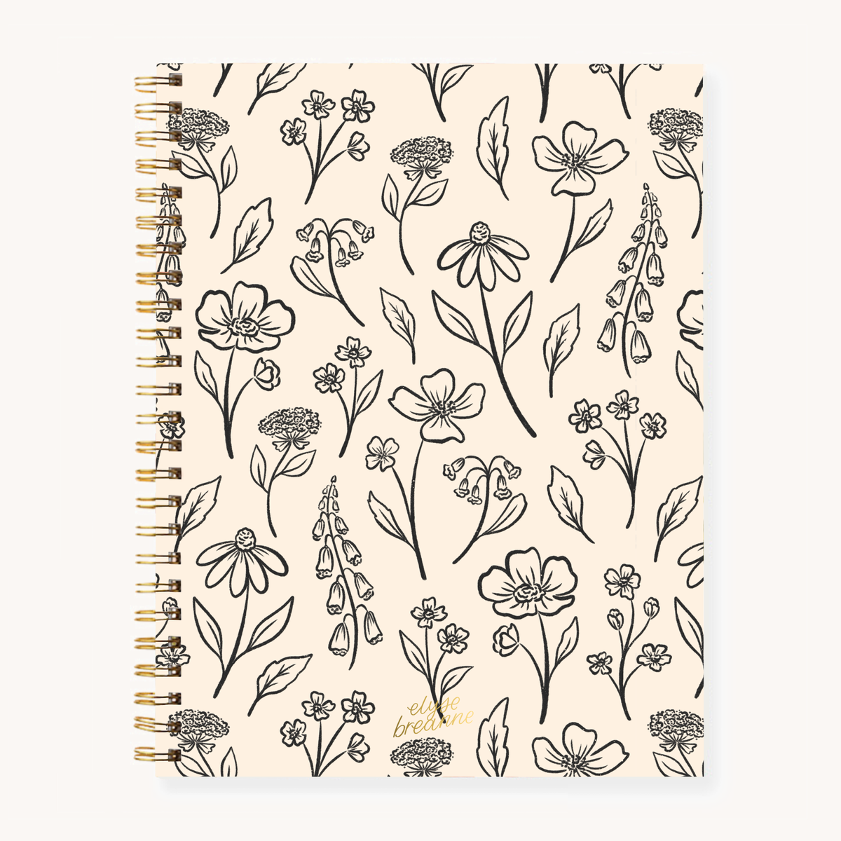 Floral Softcover Spiral Notebook