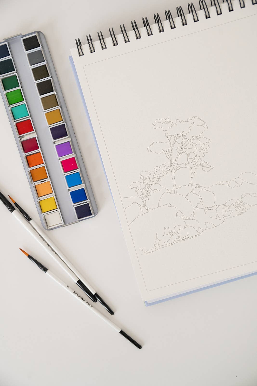 bailey rae studio | Landscape Watercoloring Book