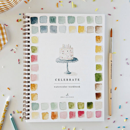 Emily Lex Studio | Celebrate watercolor workbook