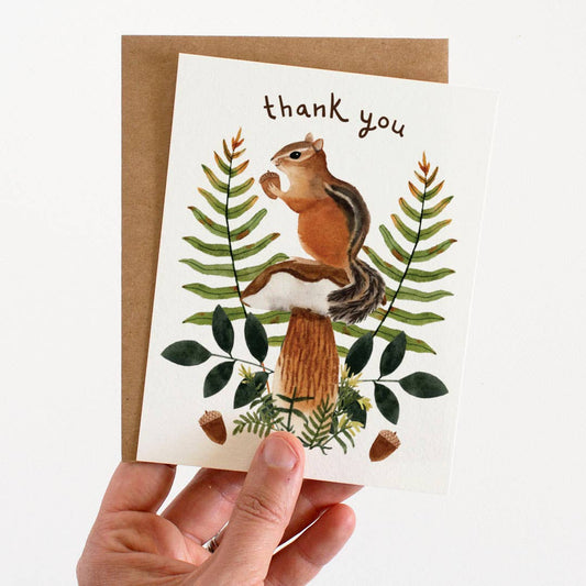 Chipmunk Thanks Greeting Card | May We Fly
