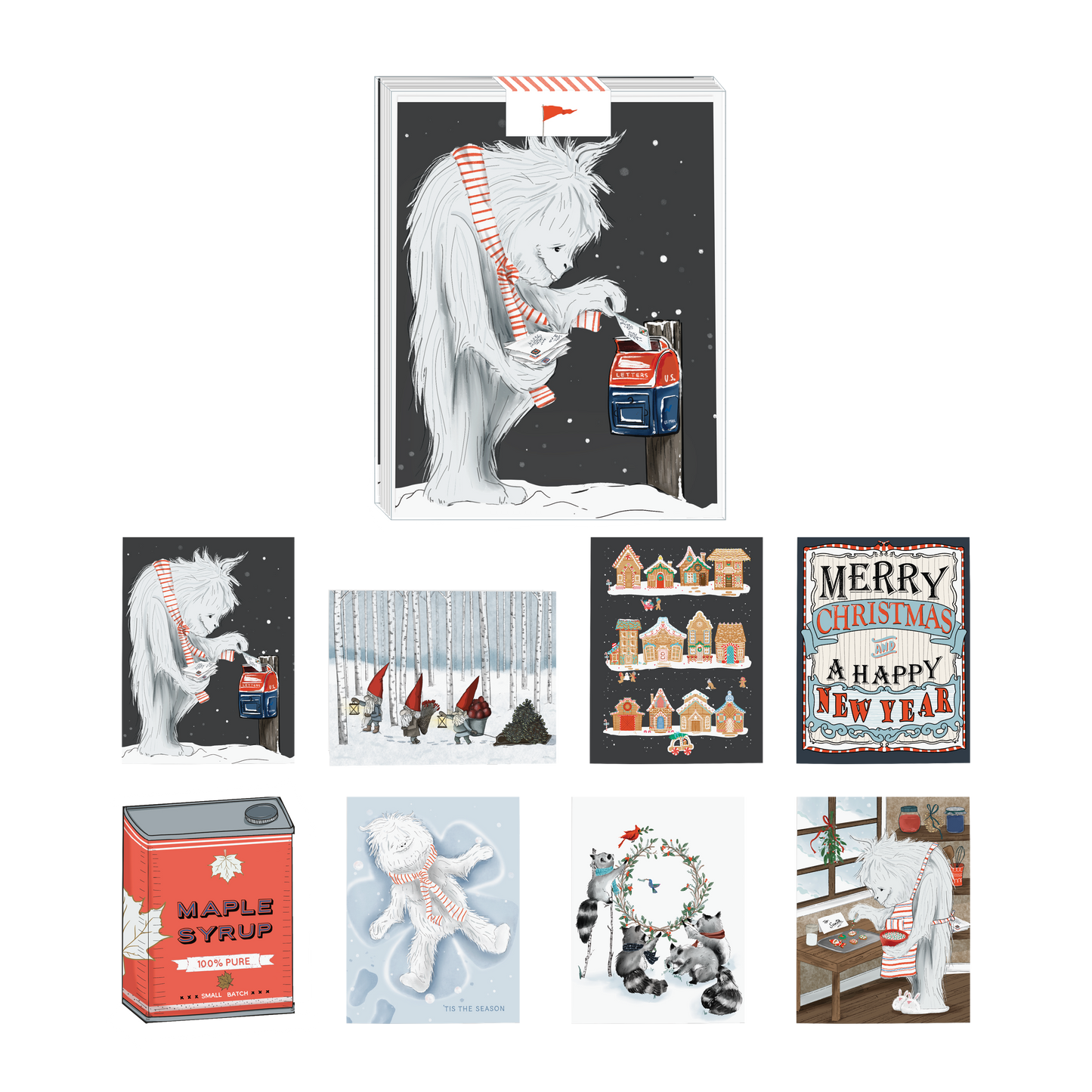 Yeti Assorted Set of 8 Cards
