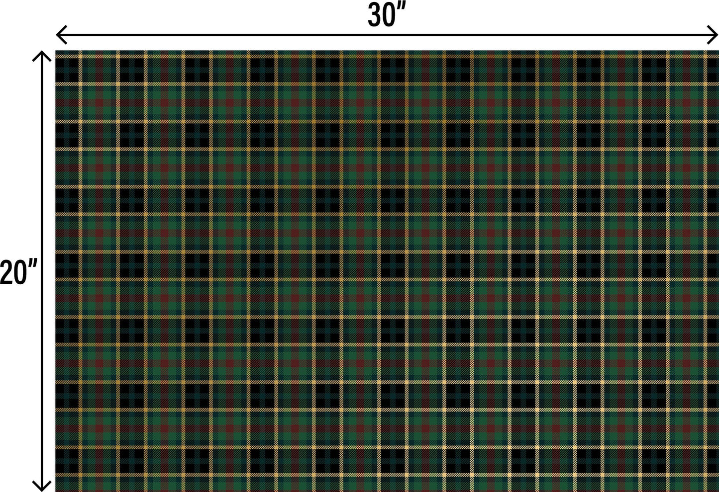 Hunter Navy Plaid Designer Tissue