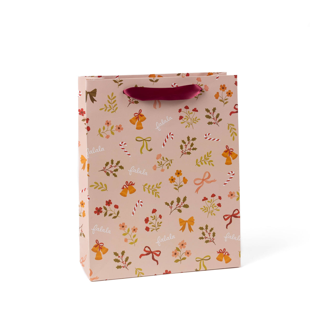 Bows and Bells Holiday Gift Bag