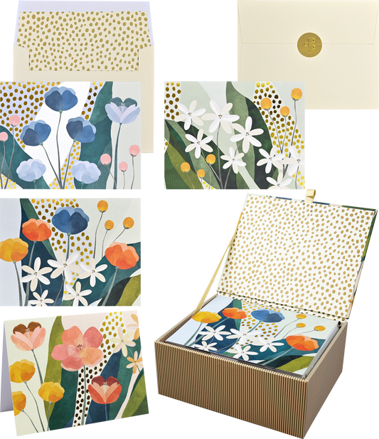 Floral Premium Note Cards