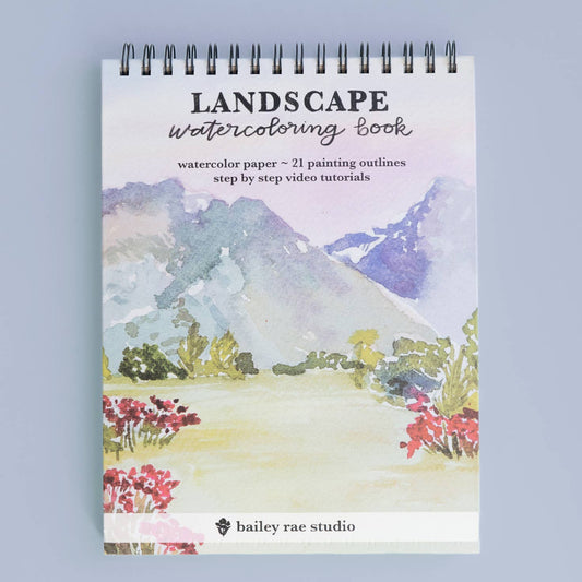 bailey rae studio | Landscape Watercoloring Book
