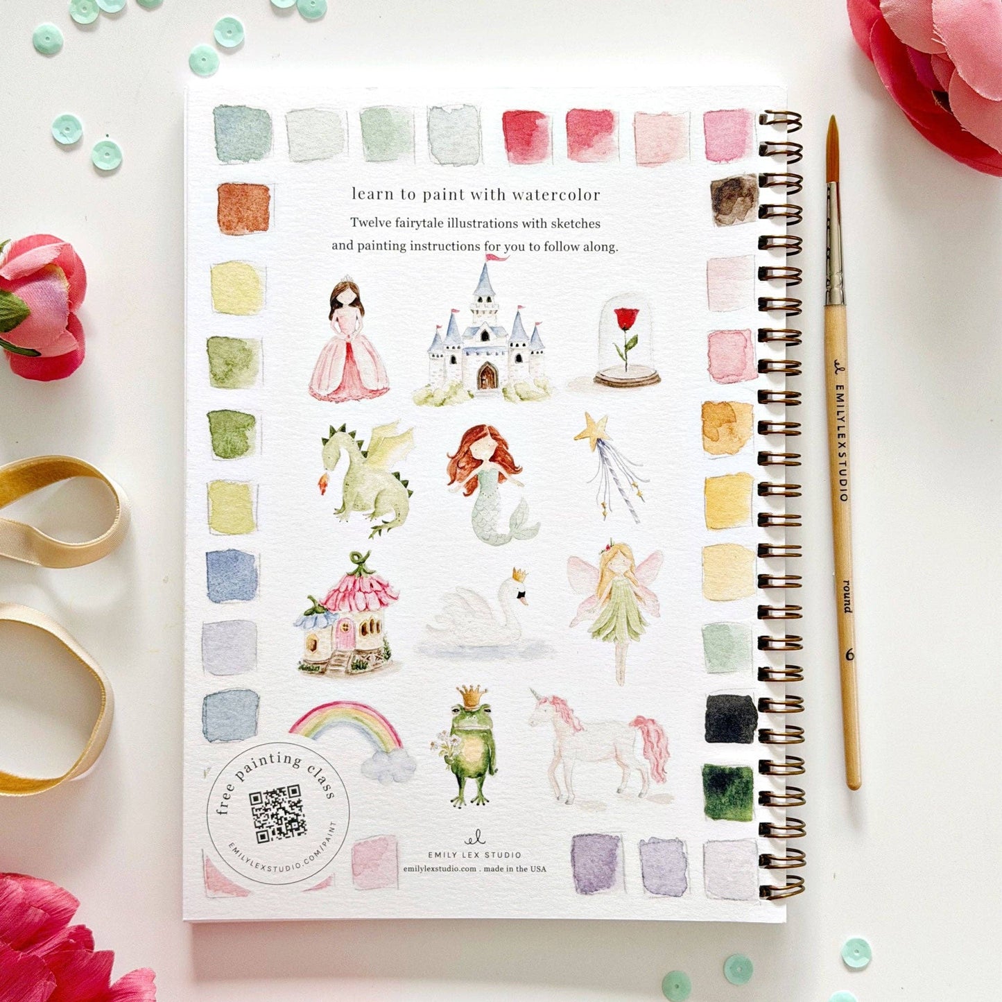 Emily Lex Studio | Fairytale watercolor workbook