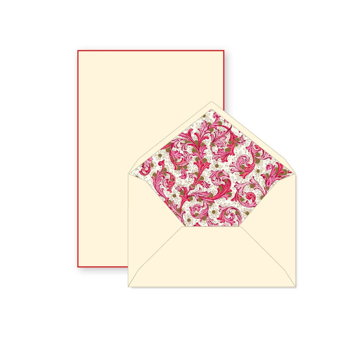 Rossi 1931 100% Cotton Bordered Writing Sheets Letter Set | Made in Italy