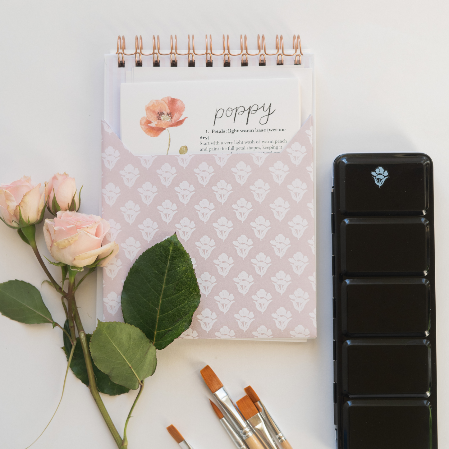 bailey rae studio | Flowers Watercolor Workbook