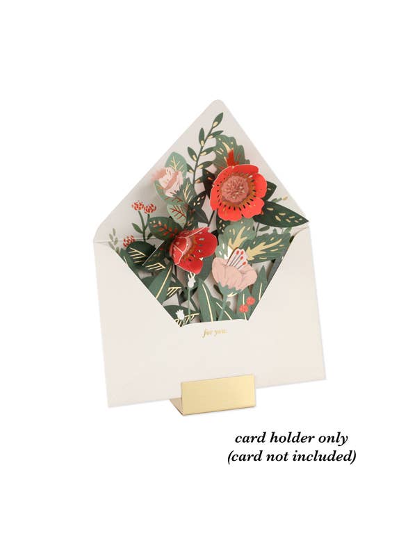 Brass Pop-Up Card Holder