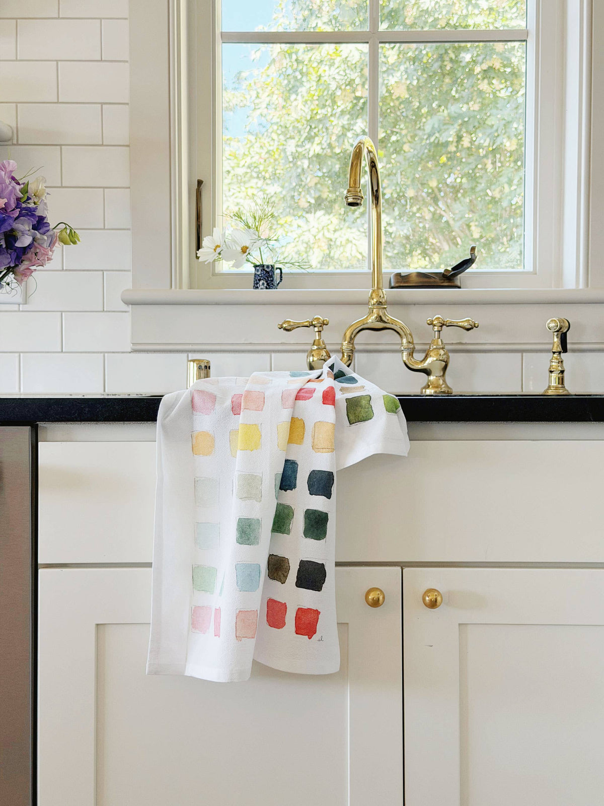 Emily Lex Studio | Paint swatch cotton flour sack tea towel
