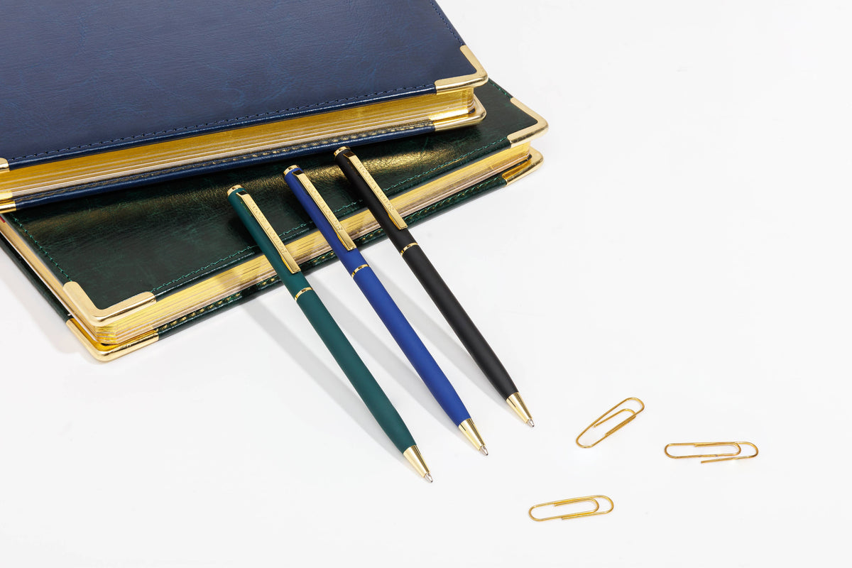 Tube of 12 Palermo pens - Black and Gold