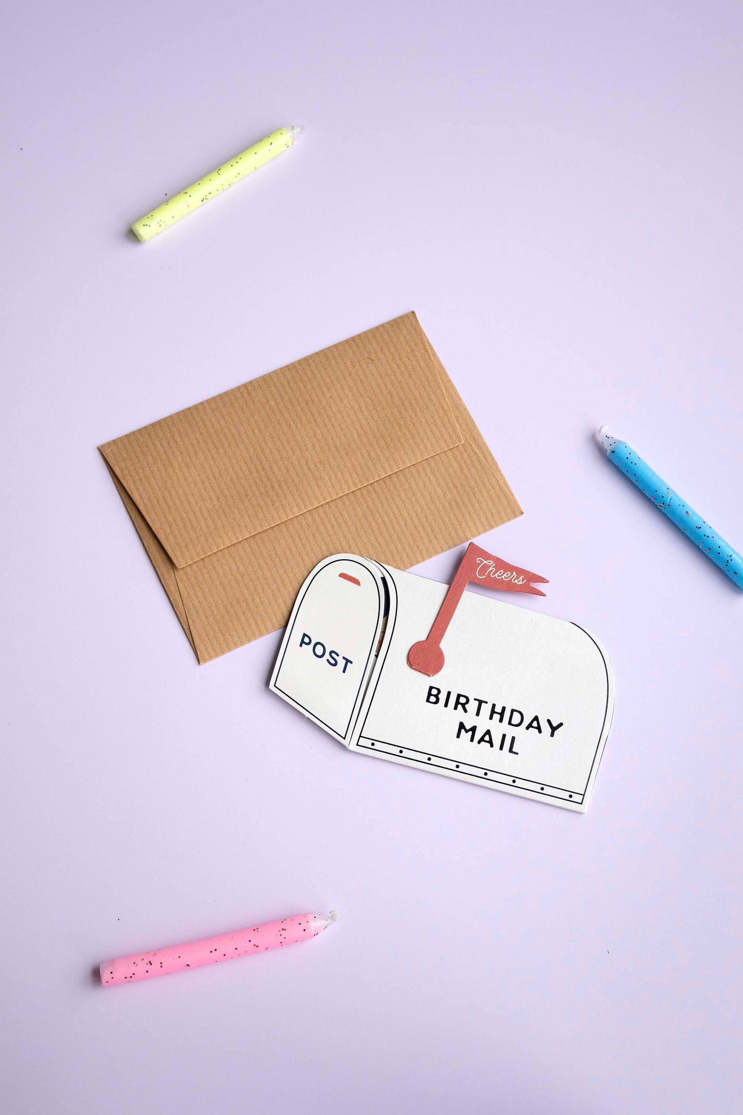 Die-Cut Birthday Mailbox Card w/ a Suprise Delivery