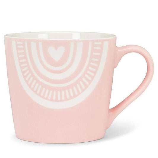 Boho Arch with Heart Pink Mug