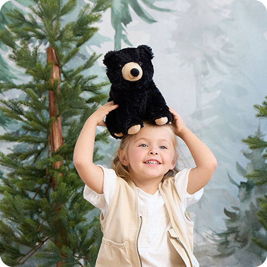 Black Bear Warmies | Lavender Heating Pad & Plush Stuffed Animal