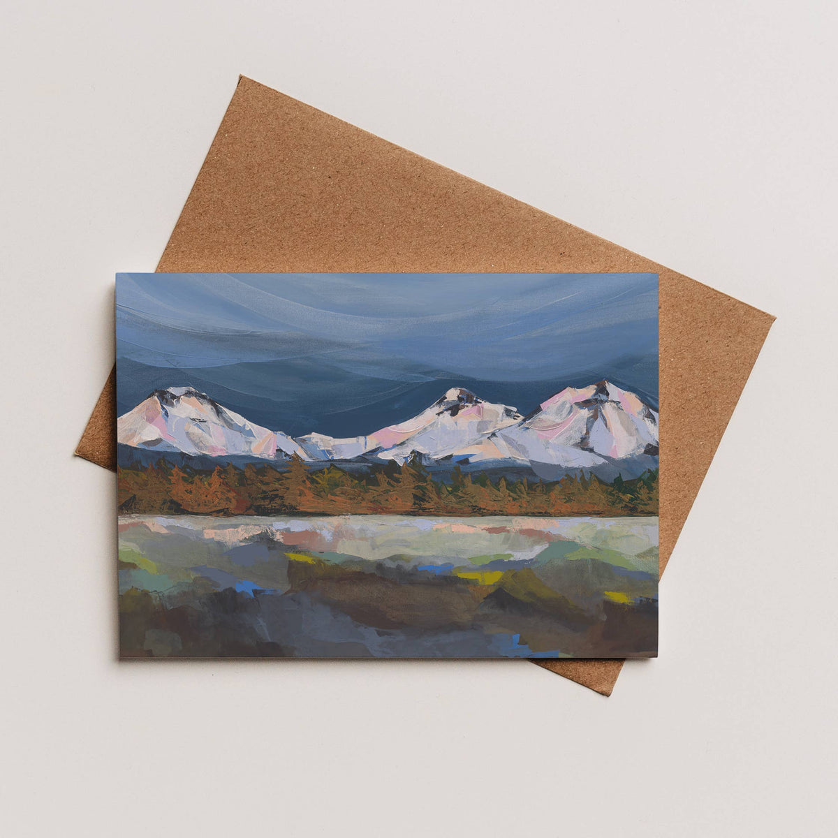 Three Sisters Panorama - Greeting Card | Lindsay Gilmore