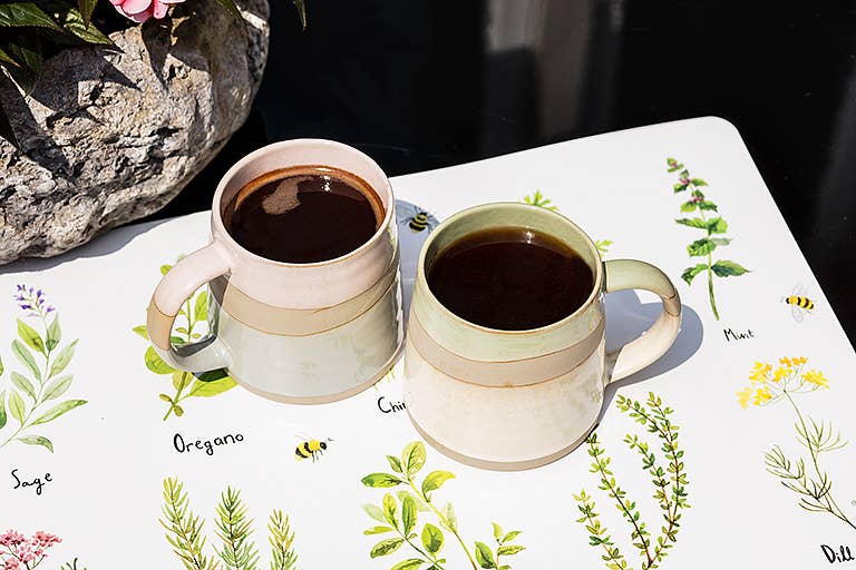 Blue / Green Rustic Style Mug