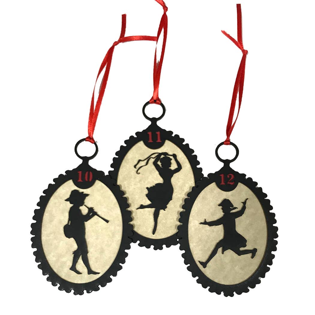 Twelve Days of Christmas Silhouette Ornament