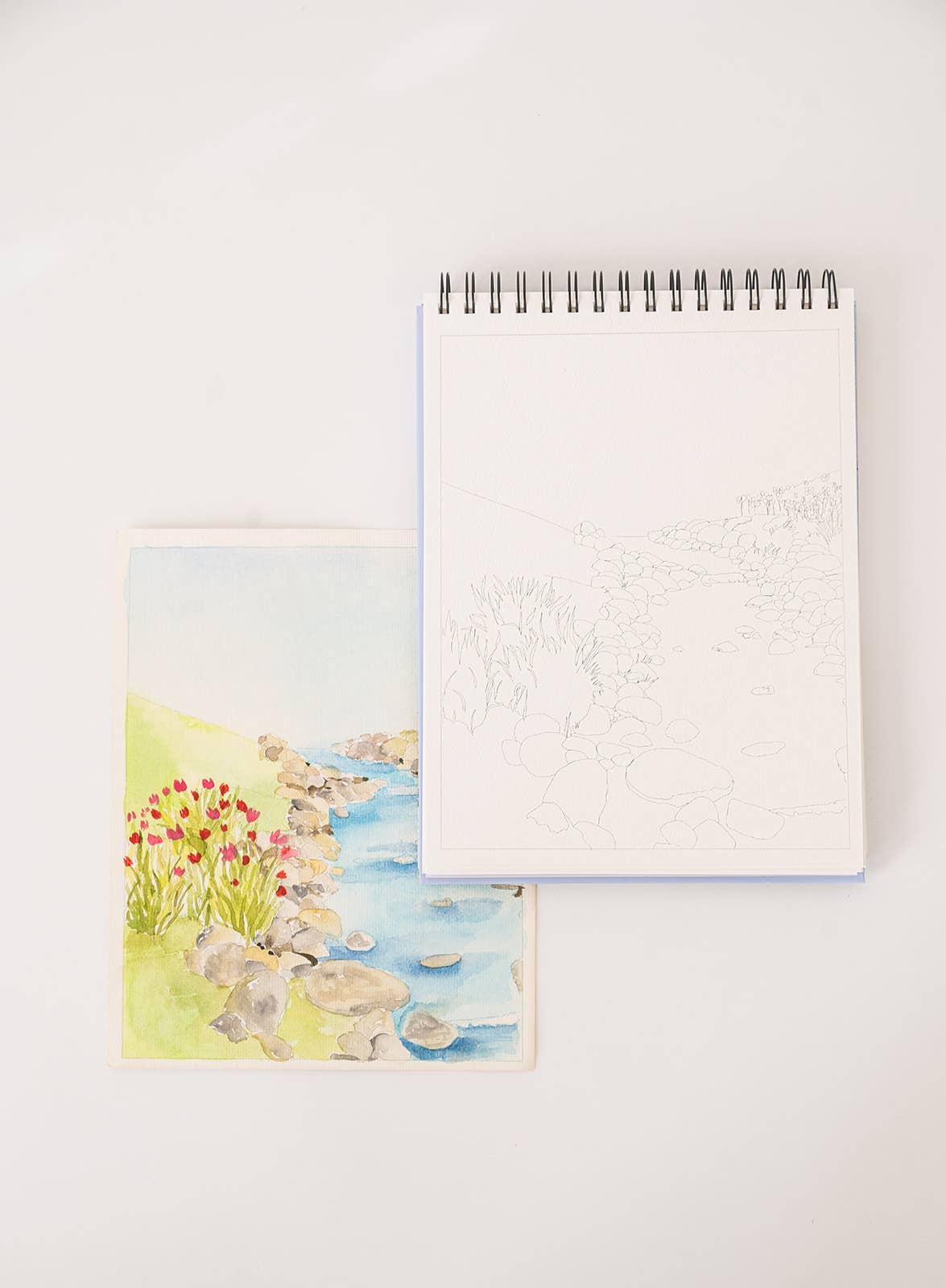 bailey rae studio | Landscape Watercoloring Book