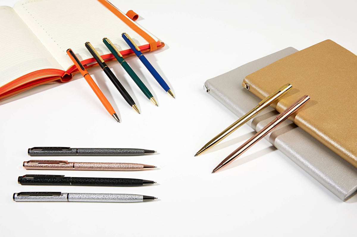 Tube of 12 Palermo pens - Black and Gold