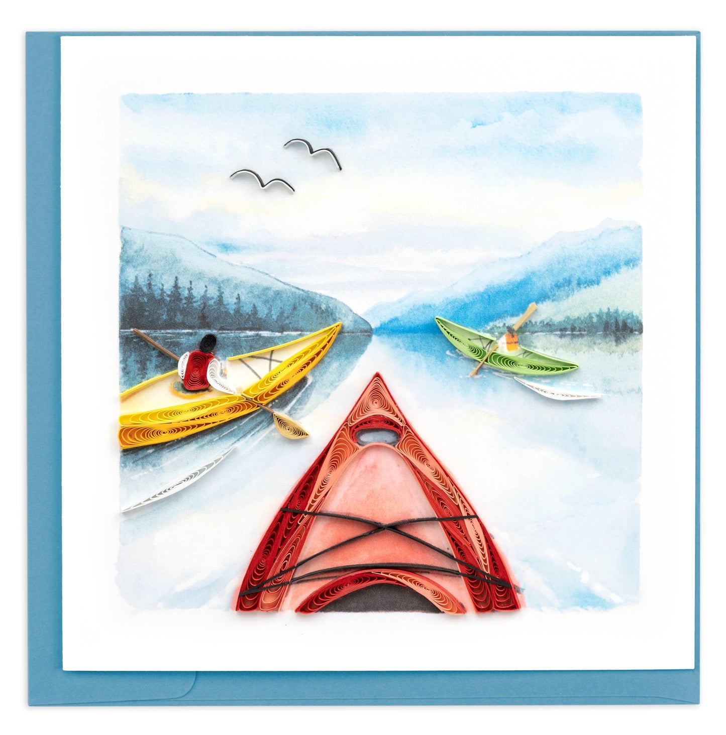Quilled Kayaking Everyday Greeting Card