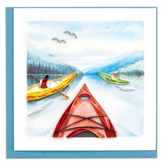 Quilled Kayaking Everyday Greeting Card