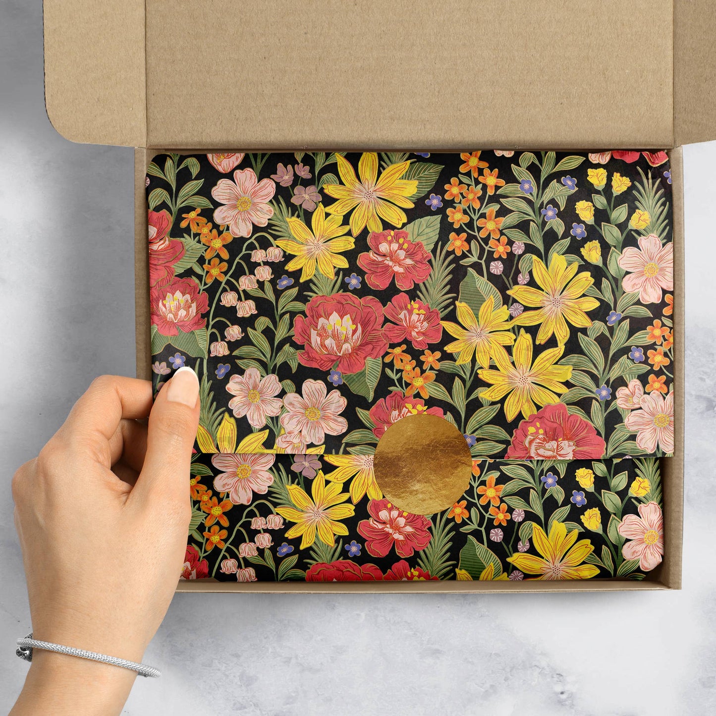 Fresh Floral Designer Tissue
