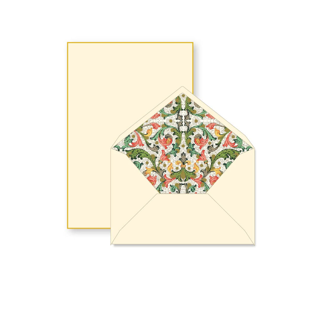 Rossi 1931 100% Cotton Bordered Writing Sheets Letter Set | Made in Italy