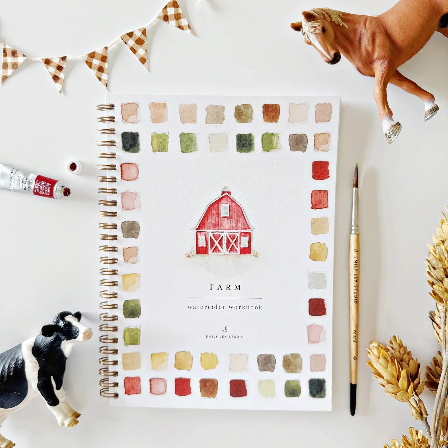 Emily Lex Studio | Farm watercolor workbook