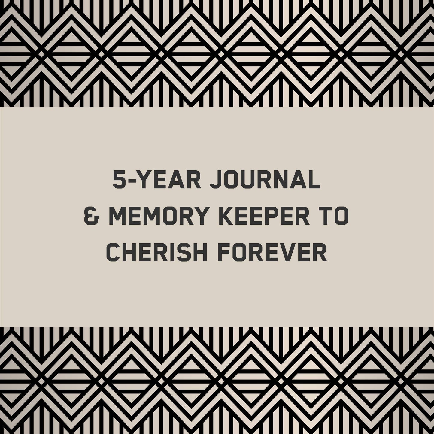 Charcoal Canvas One Line A Day Journal | A Five-Year Memory Book