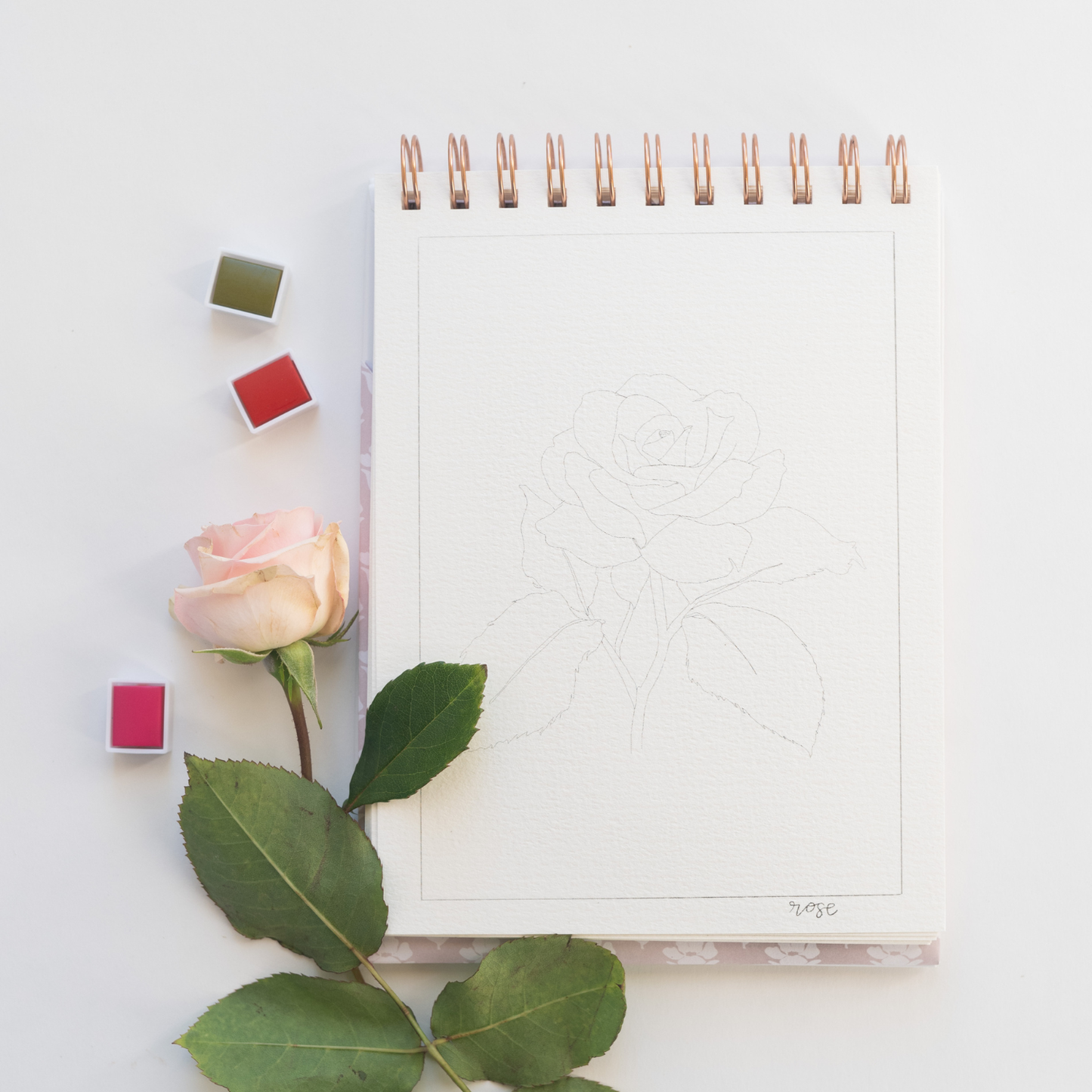 bailey rae studio | Flowers Watercolor Workbook