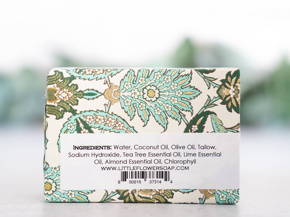 Tea Tree Lime Almond Handmade Soap