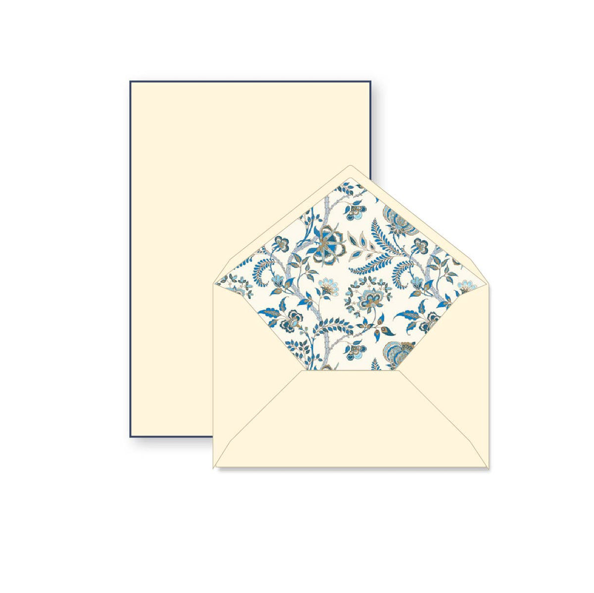 Rossi 1931 100% Cotton Bordered Writing Sheets Letter Set | Made in Italy