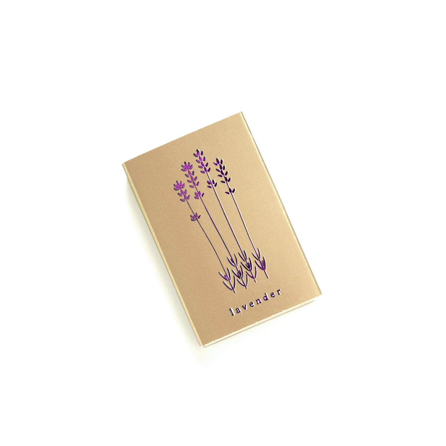 Lavender Foil Embossed Matchbox
