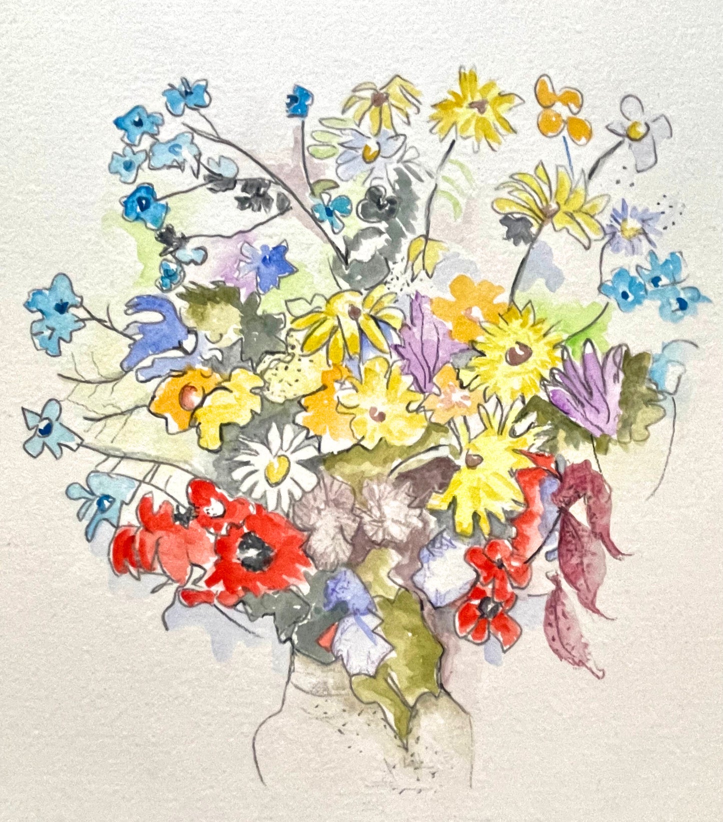Watercolor Wildflowers Workshop - Saturday September 12, 1 - 3:30 pm