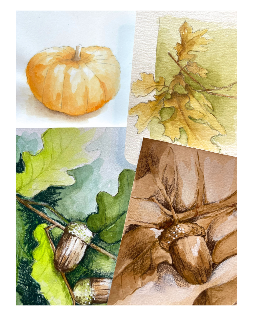 Annual Fall Watercolor Pumpkins Workshop - Saturday October 17, 1 - 3:30 pm