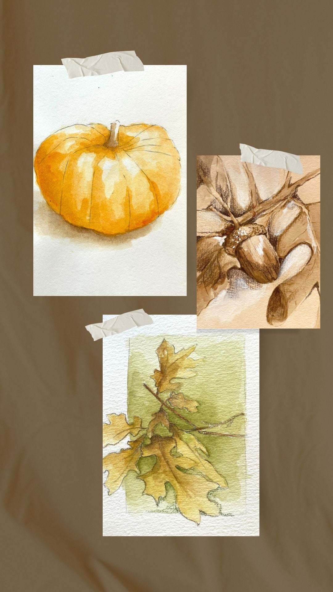 Annual Fall Watercolor Pumpkins Workshop - Saturday October 17, 1 - 3:30 pm