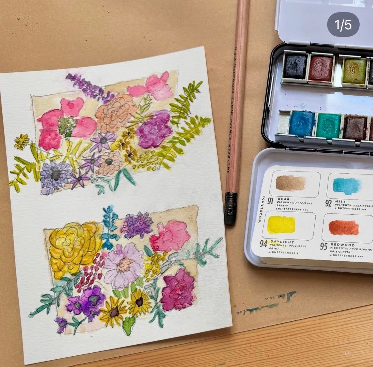 Watercolor Fruit Studies Workshop - Saturday June 13, 1 - 3:30 pm