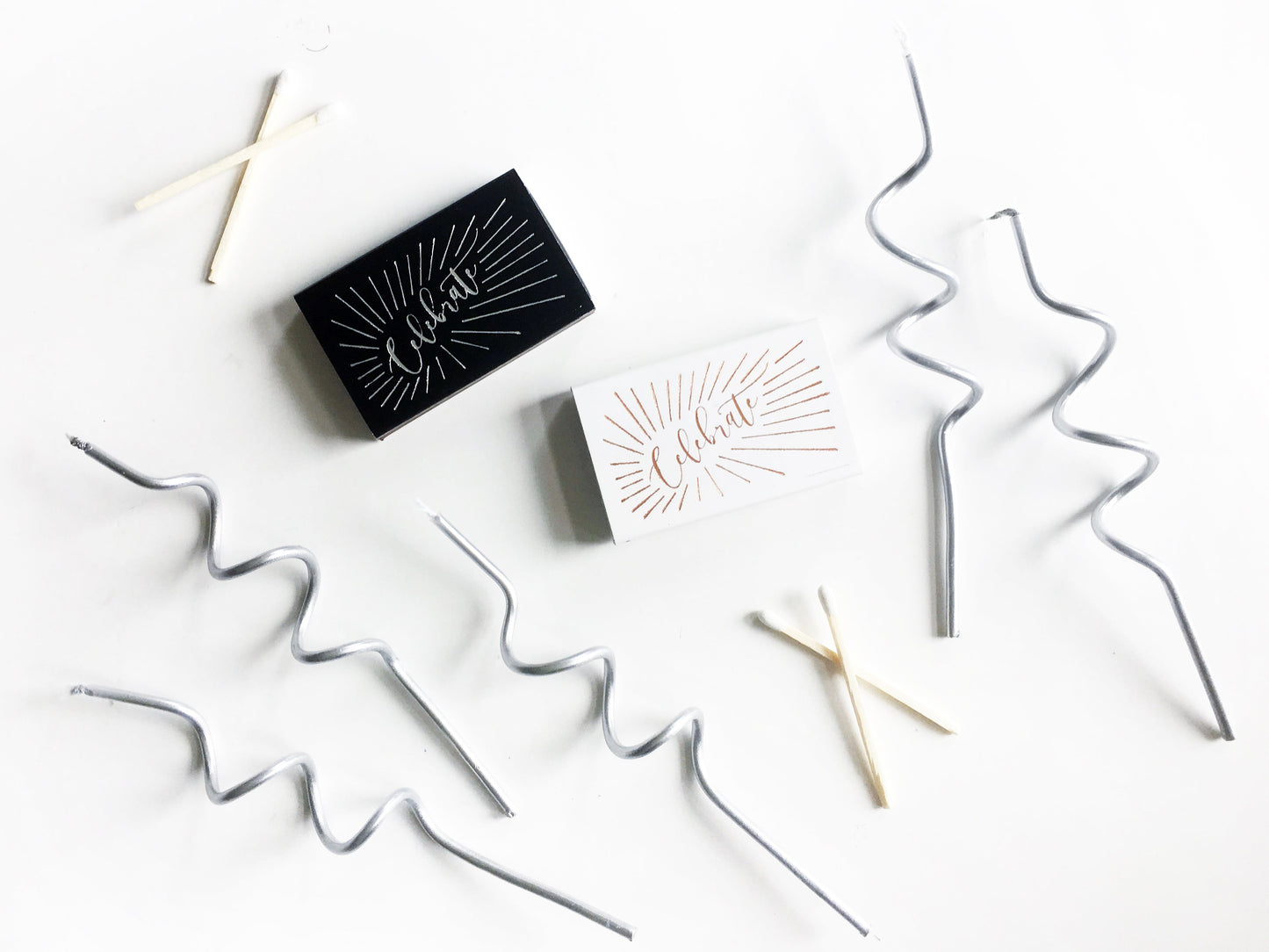 Celebrate Gold Foil Embossed Matchbox