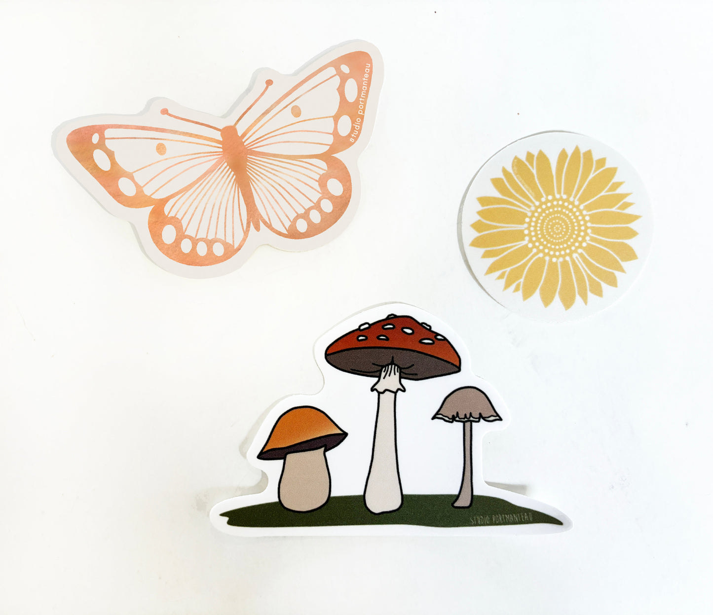 Terracotta Butterfly Vinyl Sticker