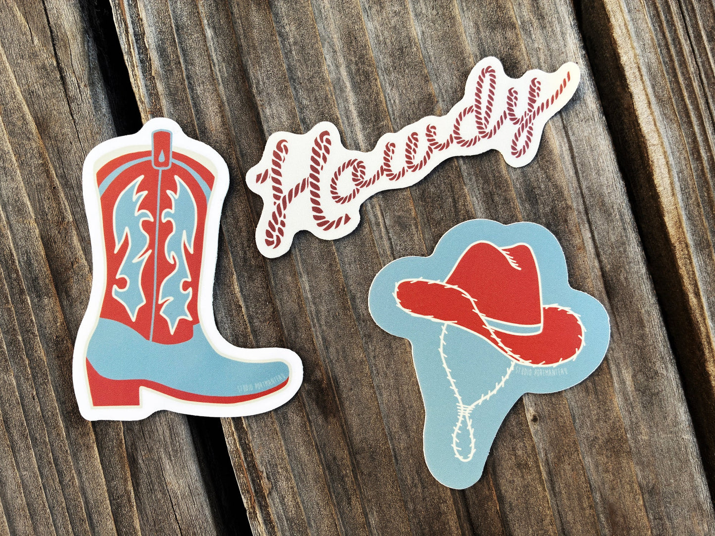 Cowboy Boot Vinyl Sticker