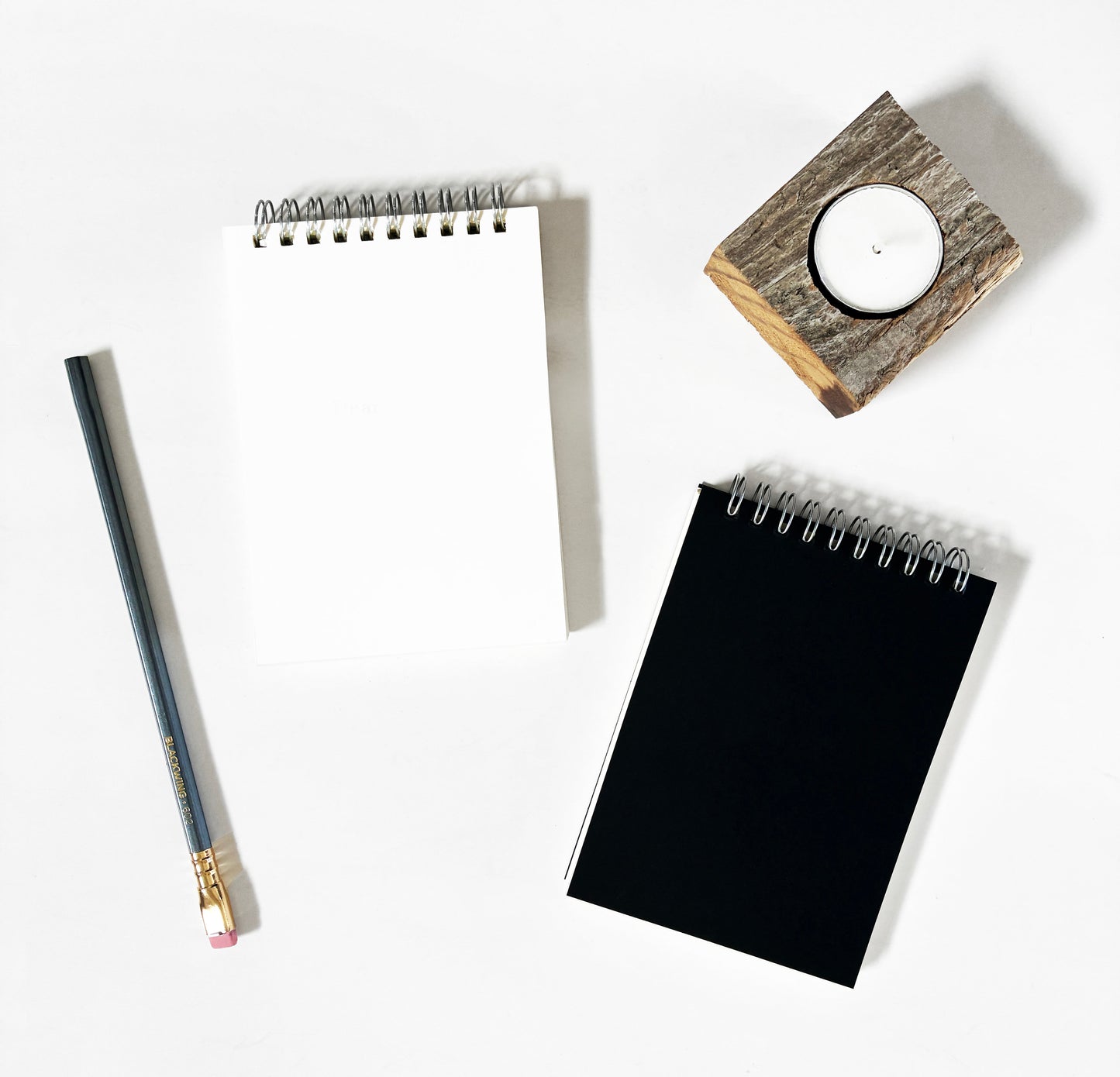 Medium Black, White, or Kraft Top Spiral Notebook