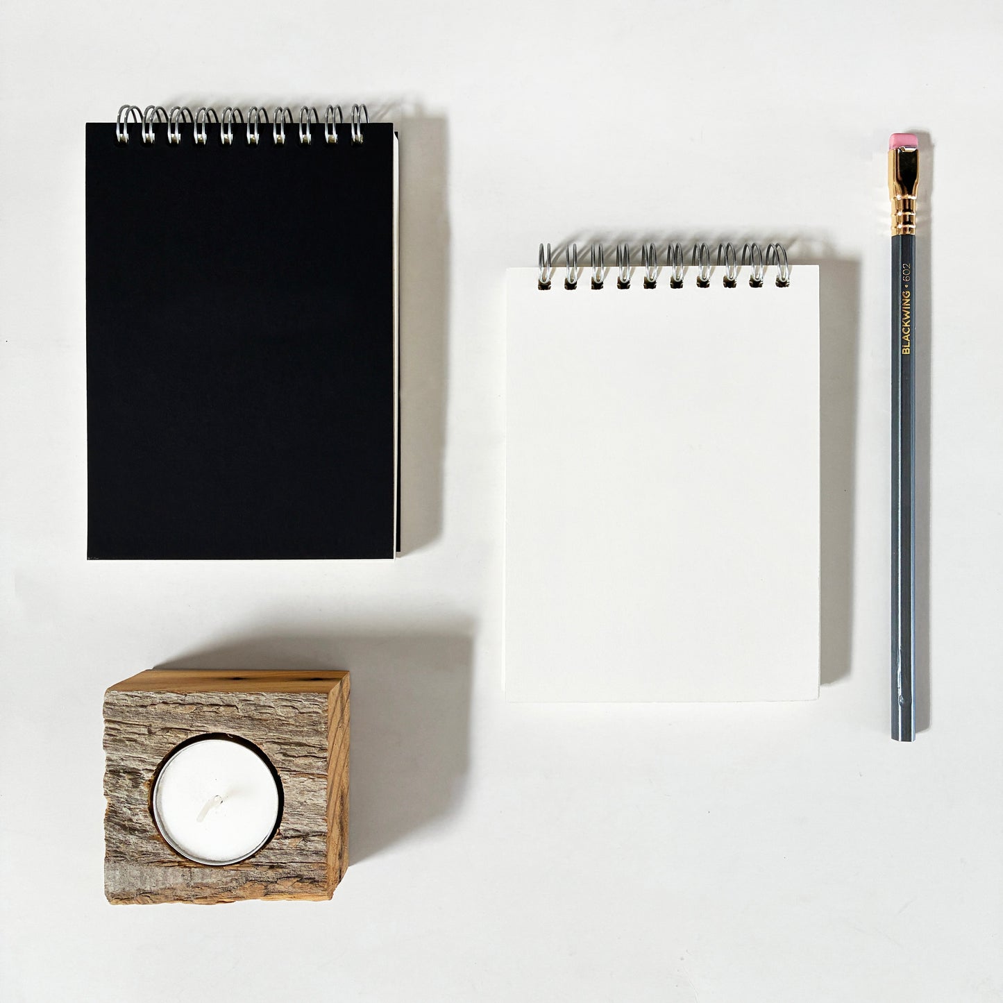 Medium Black, White, or Kraft Top Spiral Notebook