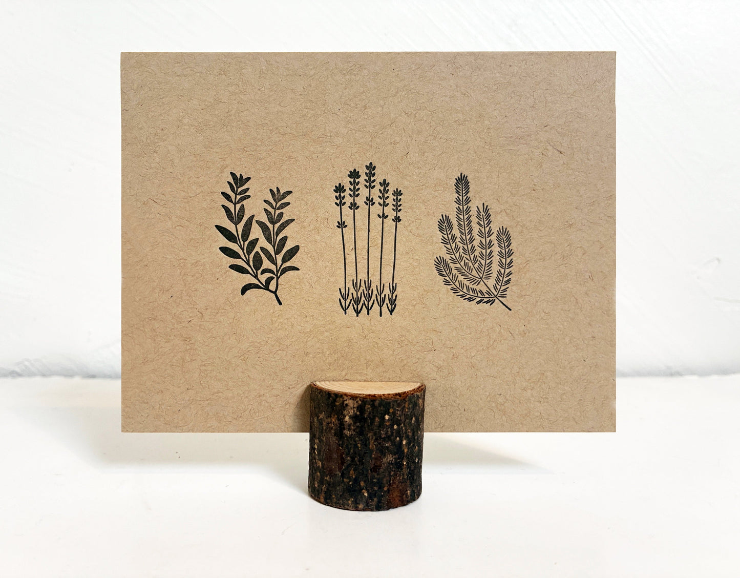 Kitchen Herbs Letterpress Greeting Card | Culinary Card