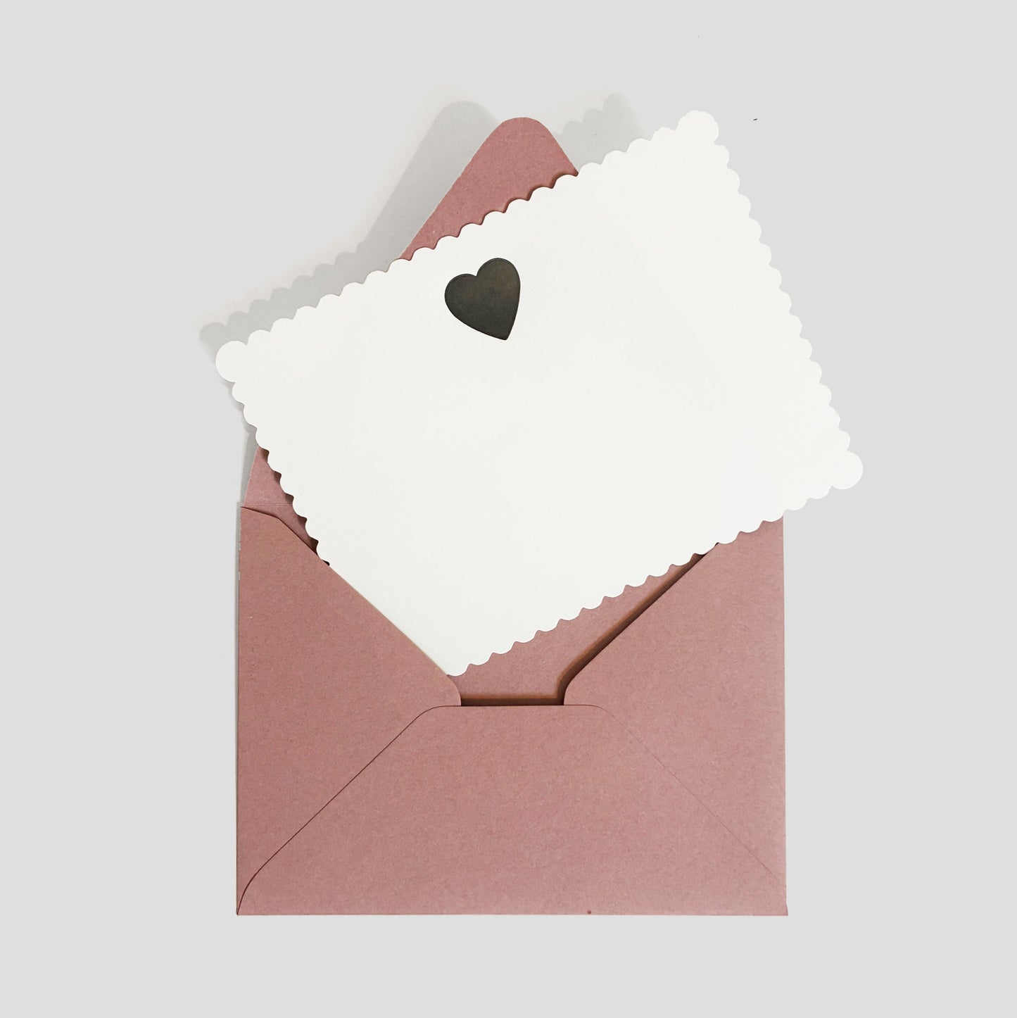 Classic Heart Letterpress Greeting Card | Pretty Everyday Card