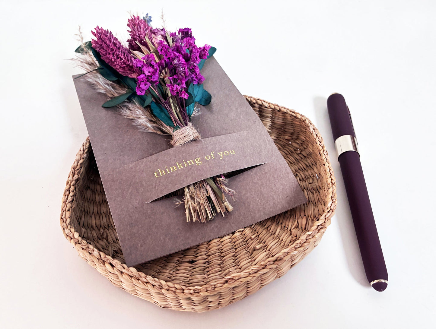 Happy Birthday Mini Bouquet Card | Dried Flower Greeting