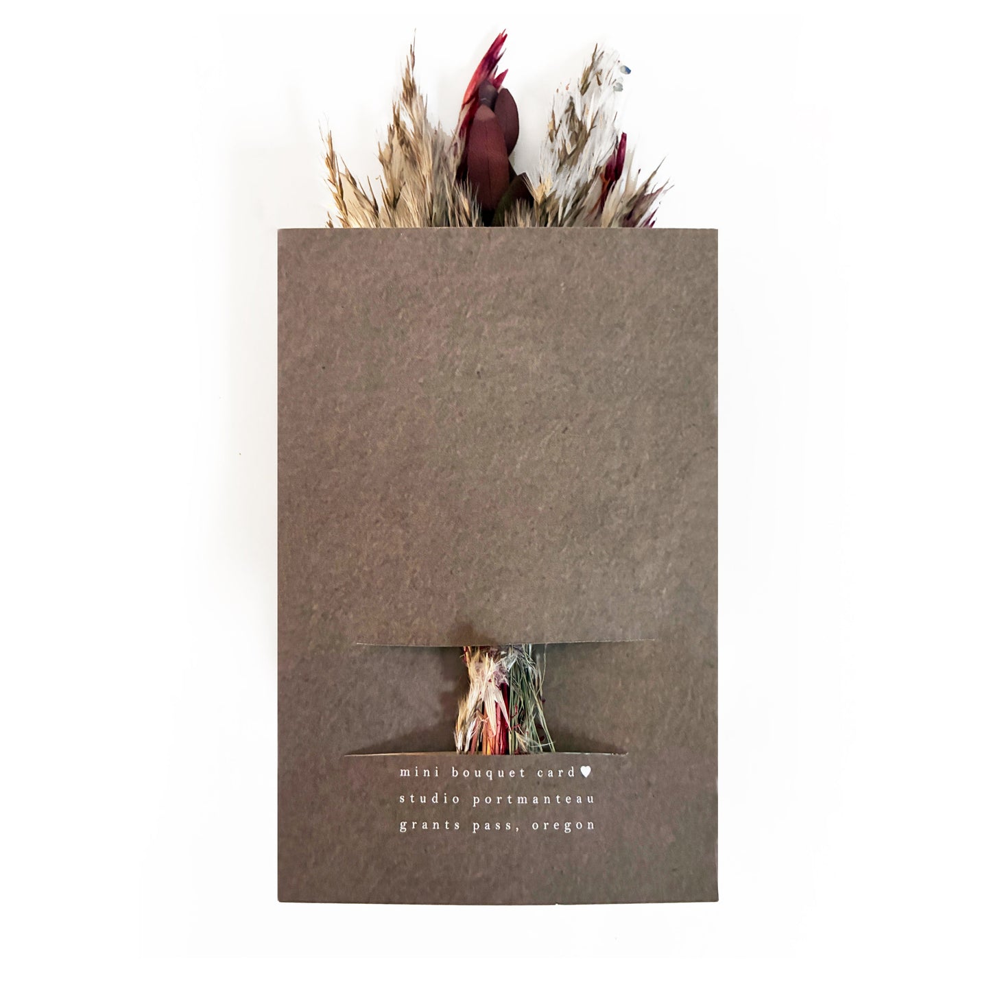 Happy Birthday Mini Bouquet Card | Dried Flower Greeting