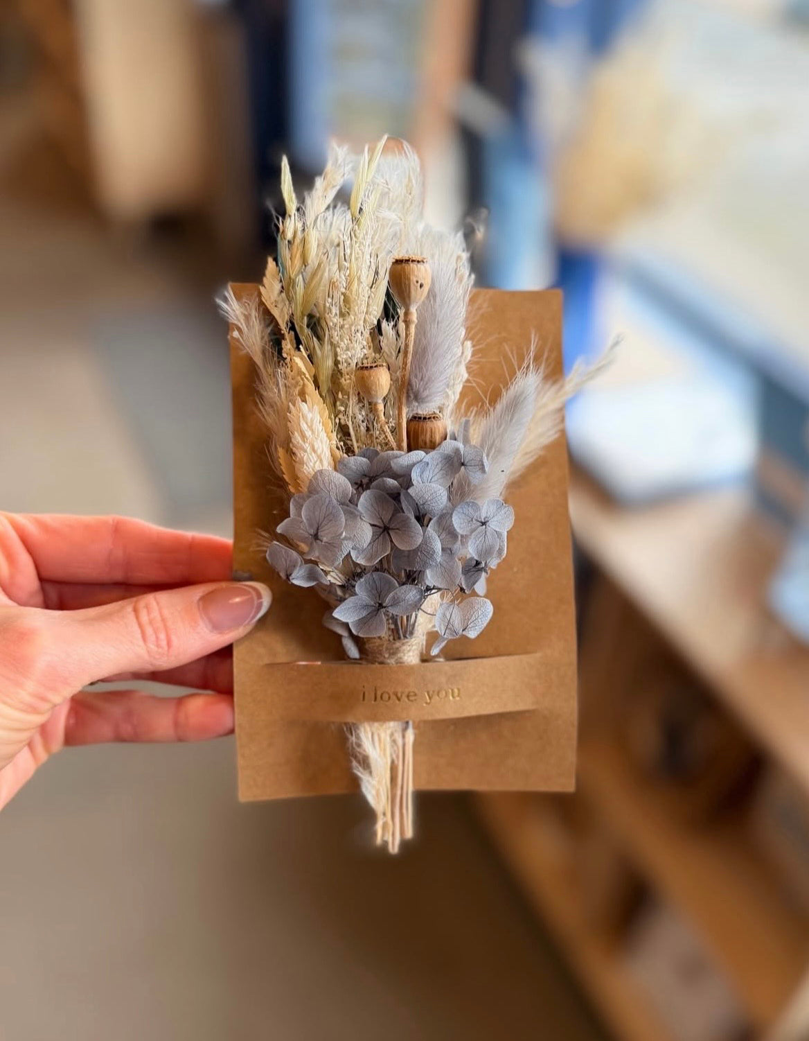Happy Birthday Mini Bouquet Card | Dried Flower Greeting
